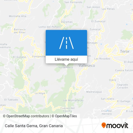 Mapa Calle Santa Gema