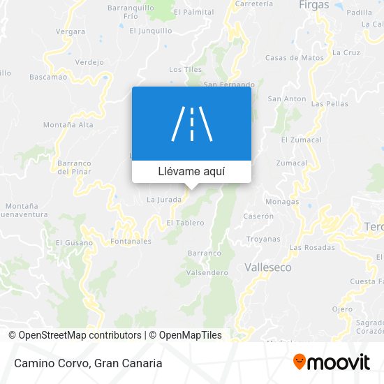Mapa Camino Corvo