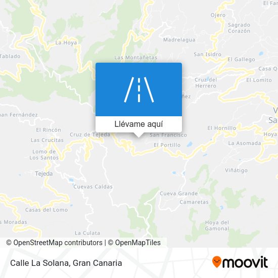 Mapa Calle La Solana