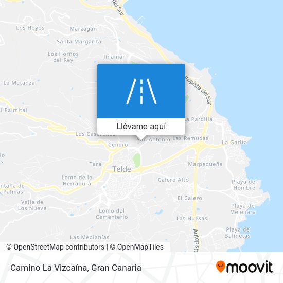 Mapa Camino La Vizcaína
