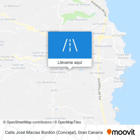 Mapa Calle José Macías Bordón (Concejal)