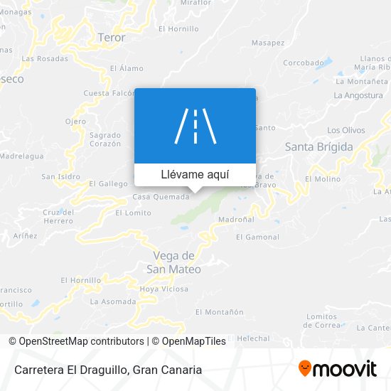 Mapa Carretera El Draguillo