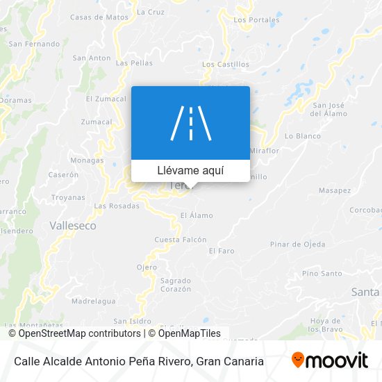 Mapa Calle Alcalde Antonio Peña Rivero