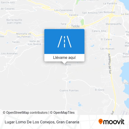 Mapa Lugar Lomo De Los Conejos
