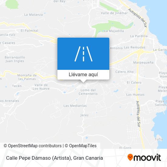 Mapa Calle Pepe Dámaso (Artista)