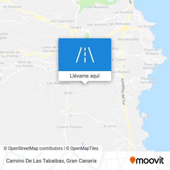 Mapa Camino De Las Tabaibas