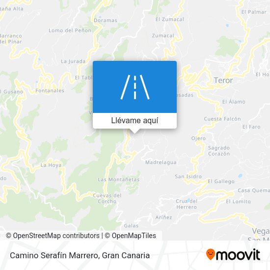 Mapa Camino Serafín Marrero