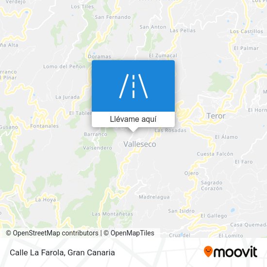 Mapa Calle La Farola