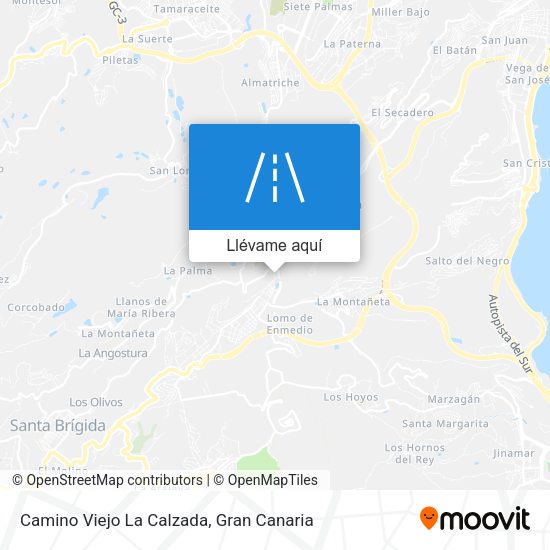 Mapa Camino Viejo La Calzada