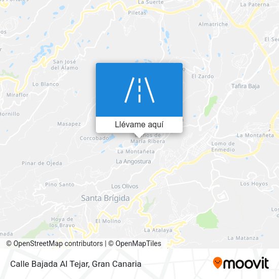 Mapa Calle Bajada Al Tejar