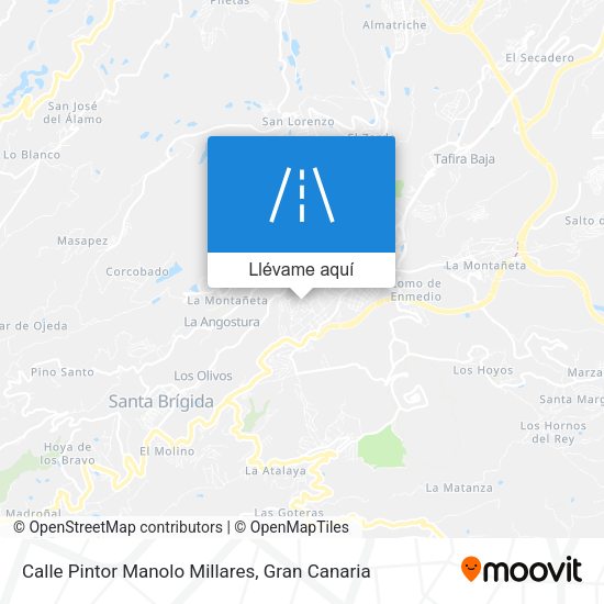 Mapa Calle Pintor Manolo Millares