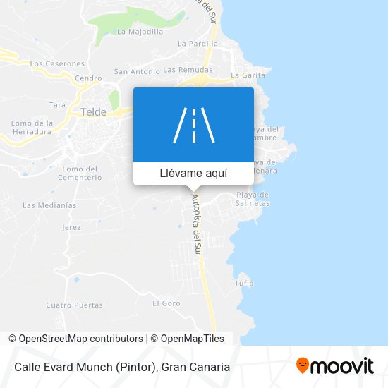 Mapa Calle Evard Munch (Pintor)