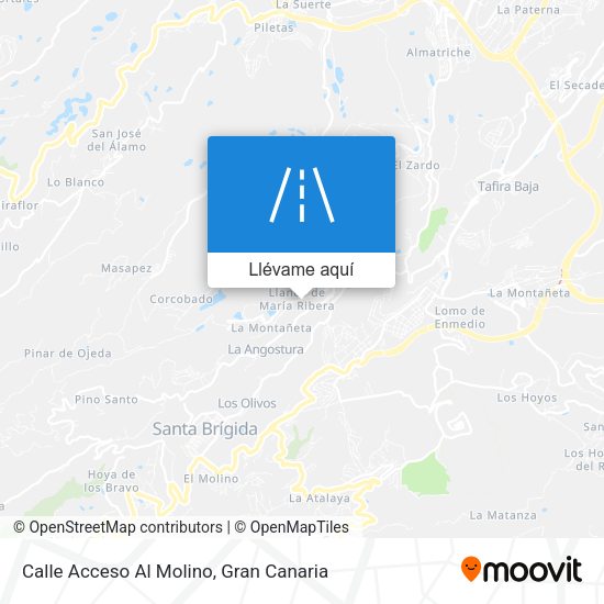 Mapa Calle Acceso Al Molino