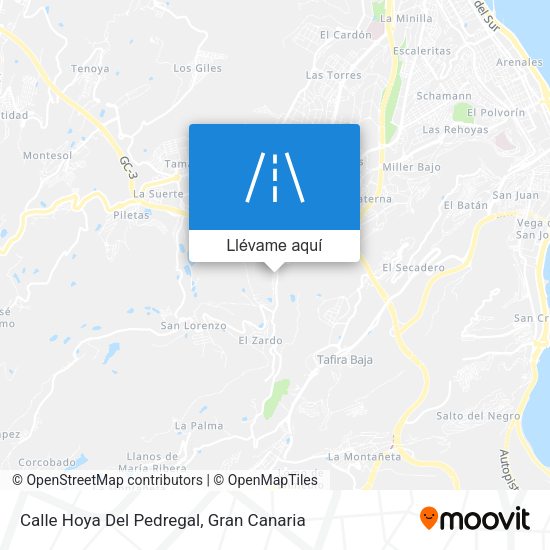 Mapa Calle Hoya Del Pedregal