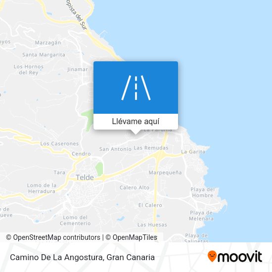Mapa Camino De La Angostura