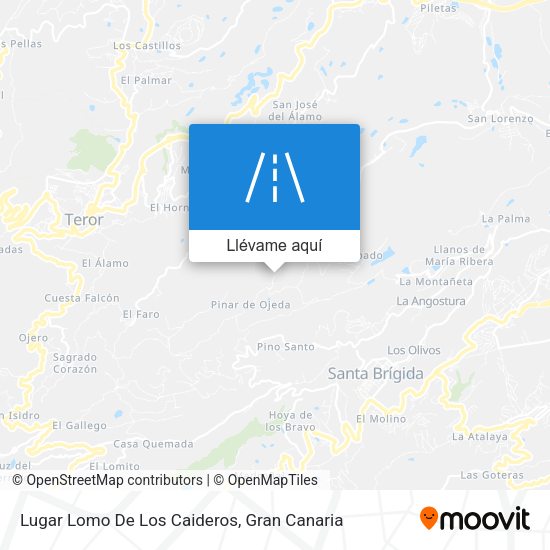 Mapa Lugar Lomo De Los Caideros