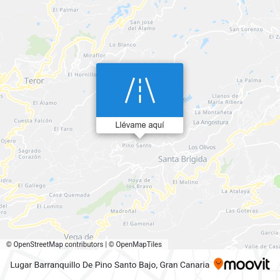 Mapa Lugar Barranquillo De Pino Santo Bajo
