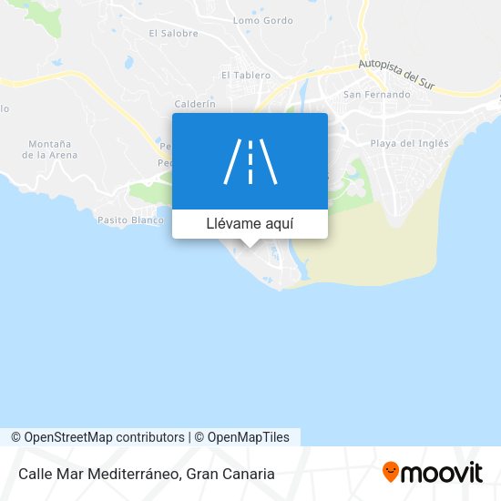 Mapa Calle Mar Mediterráneo
