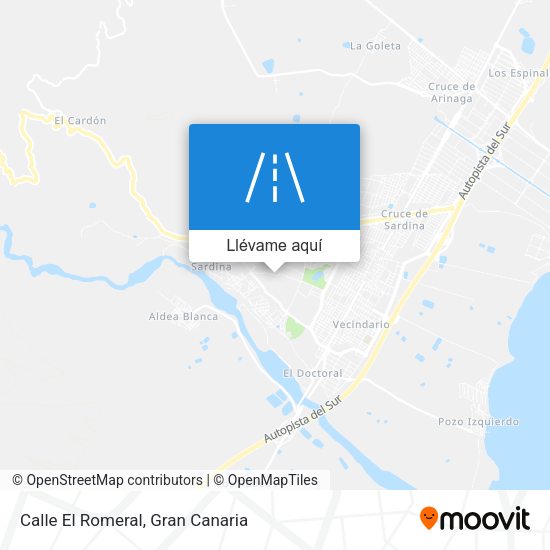 Mapa Calle El Romeral