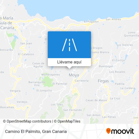 Mapa Camino El Palmito