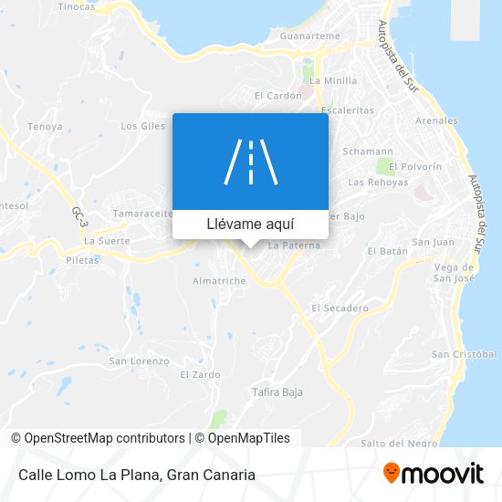 Mapa Calle Lomo La Plana
