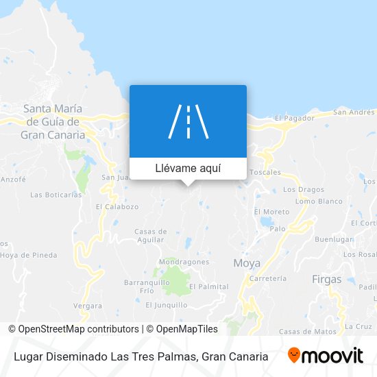 Mapa Lugar Diseminado Las Tres Palmas
