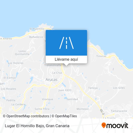 Mapa Lugar El Hornillo Bajo