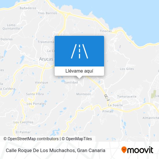 Mapa Calle Roque De Los Muchachos