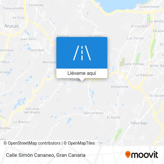 Mapa Calle Simón Cananeo