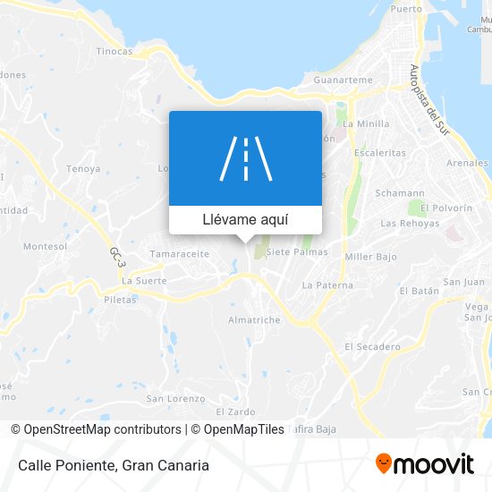 Mapa Calle Poniente