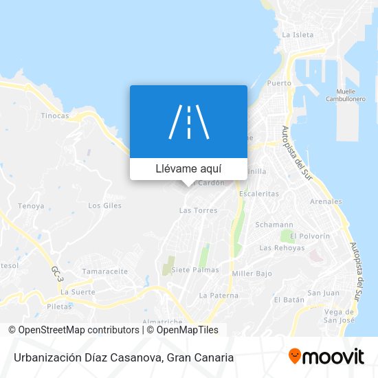 Mapa Urbanización Díaz Casanova