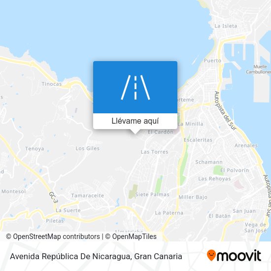 Mapa Avenida República De Nicaragua