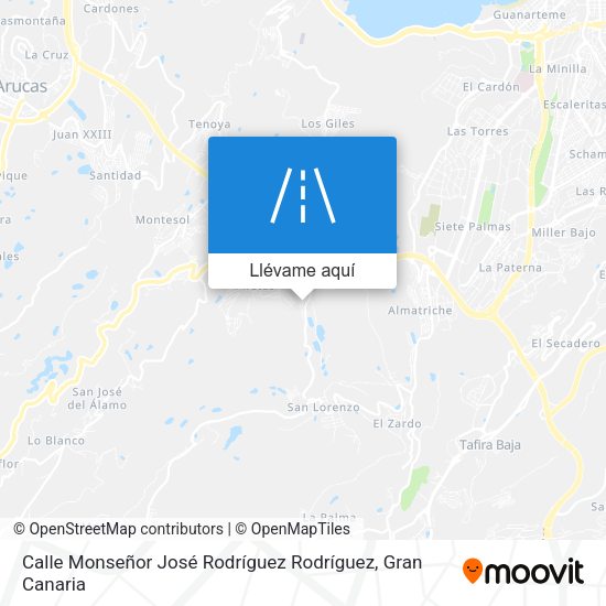 Mapa Calle Monseñor José Rodríguez Rodríguez