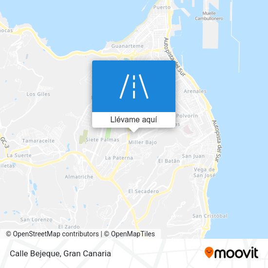 Mapa Calle Bejeque