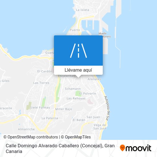 Mapa Calle Domingo Alvarado Caballero (Concejal)