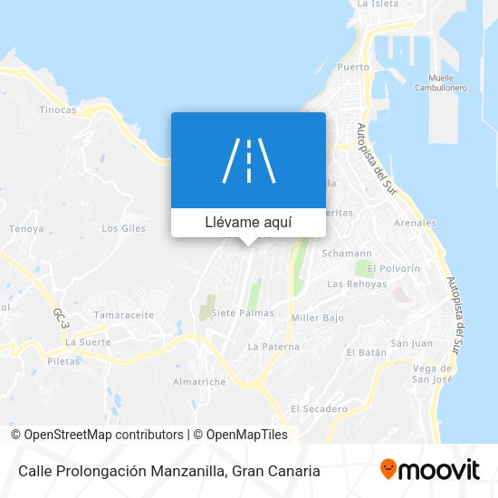 Mapa Calle Prolongación Manzanilla
