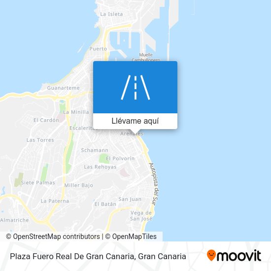 Mapa Plaza Fuero Real De Gran Canaria
