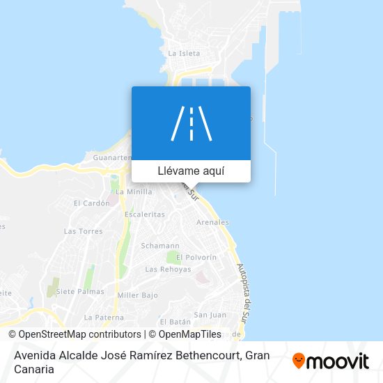 Mapa Avenida Alcalde José Ramírez Bethencourt