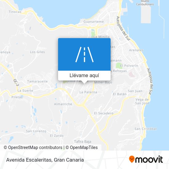 Mapa Avenida Escaleritas