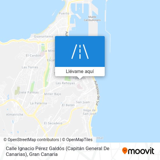 Mapa Calle Ignacio Pérez Galdós (Capitán General De Canarias)