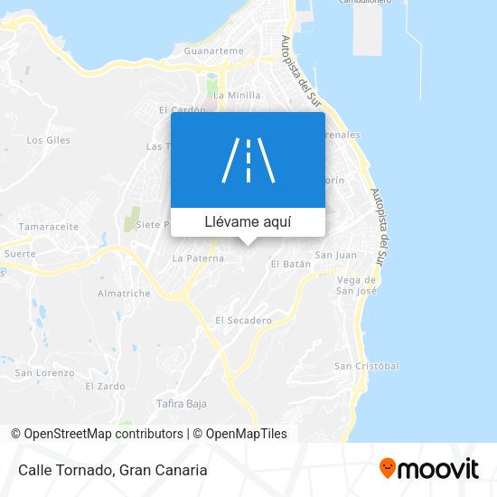 Mapa Calle Tornado