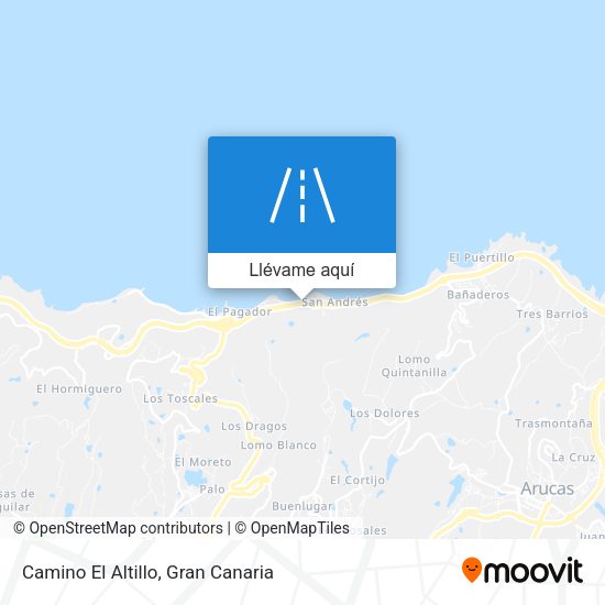 Mapa Camino El Altillo