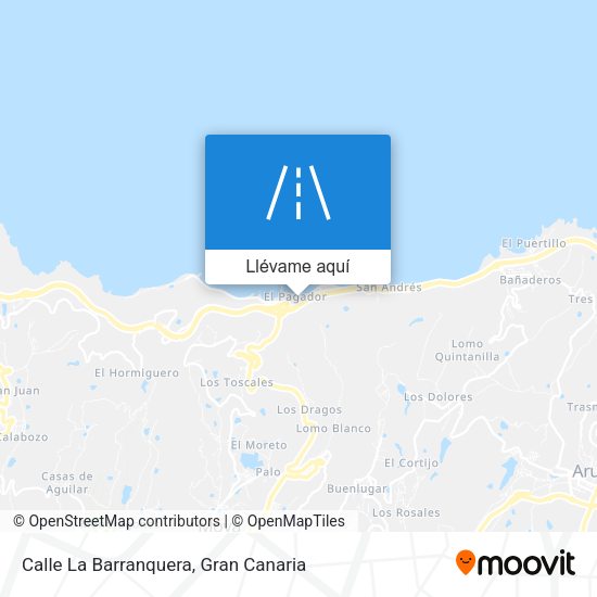 Mapa Calle La Barranquera