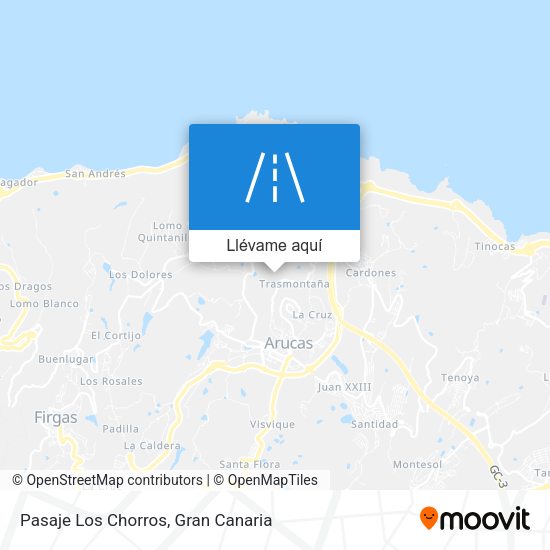 Mapa Pasaje Los Chorros