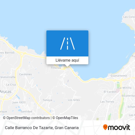 Mapa Calle Barranco De Tazarte
