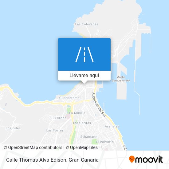 Mapa Calle Thomas Alva Edison