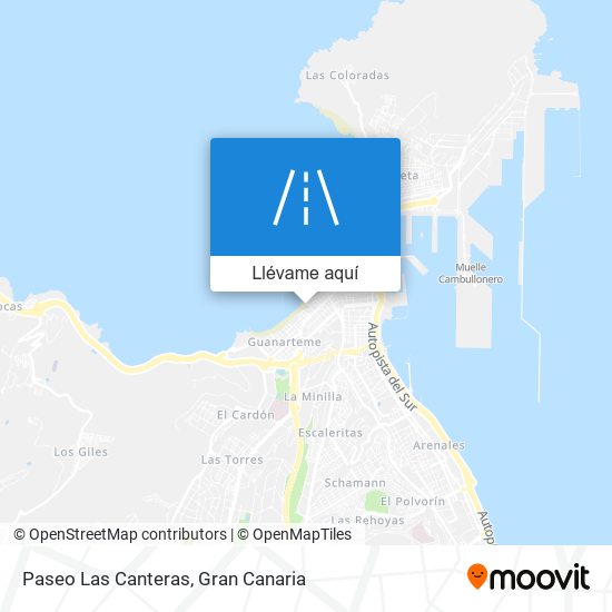 Mapa Paseo Las Canteras