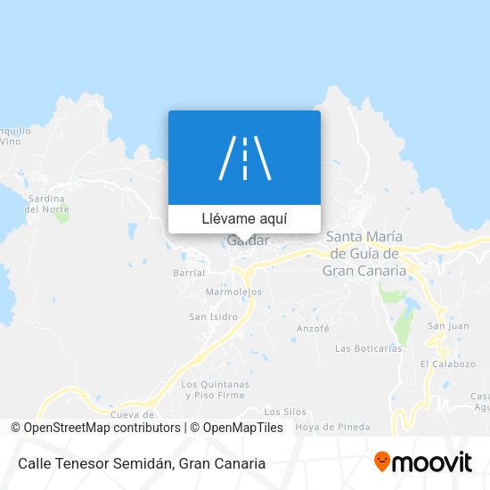 Mapa Calle Tenesor Semidán