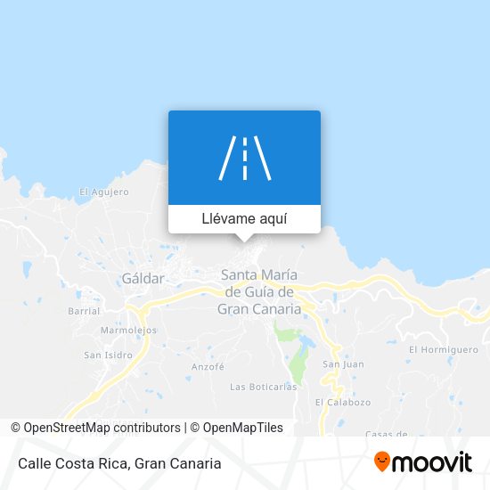 Mapa Calle Costa Rica