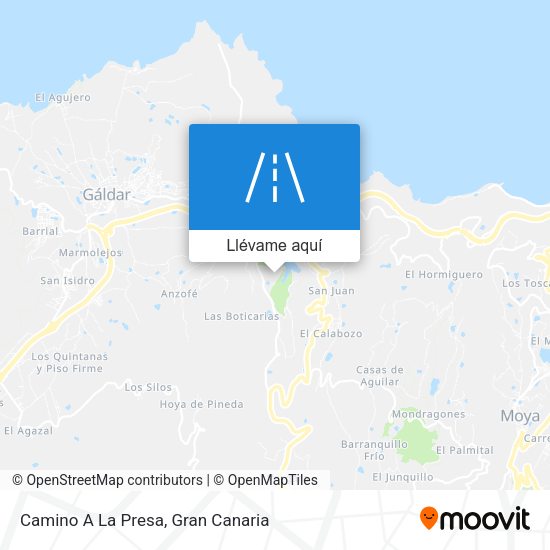 Mapa Camino A La Presa